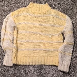 Vintage Yellow And White Sweater
